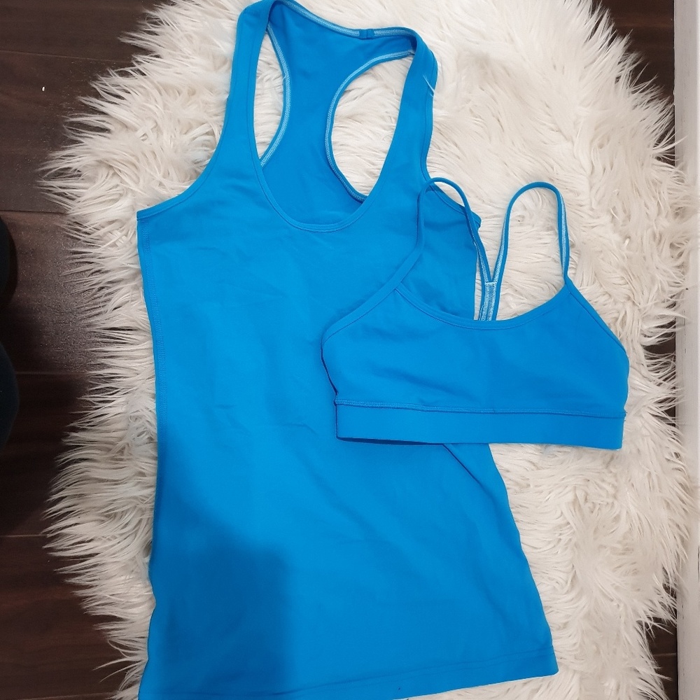 Size 4 Lululemon Athletica tank & bra set